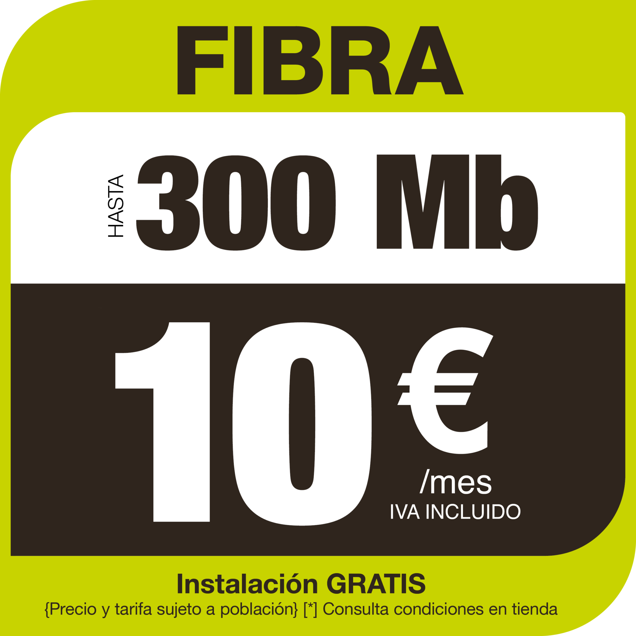 Oferta fibra 300Mb