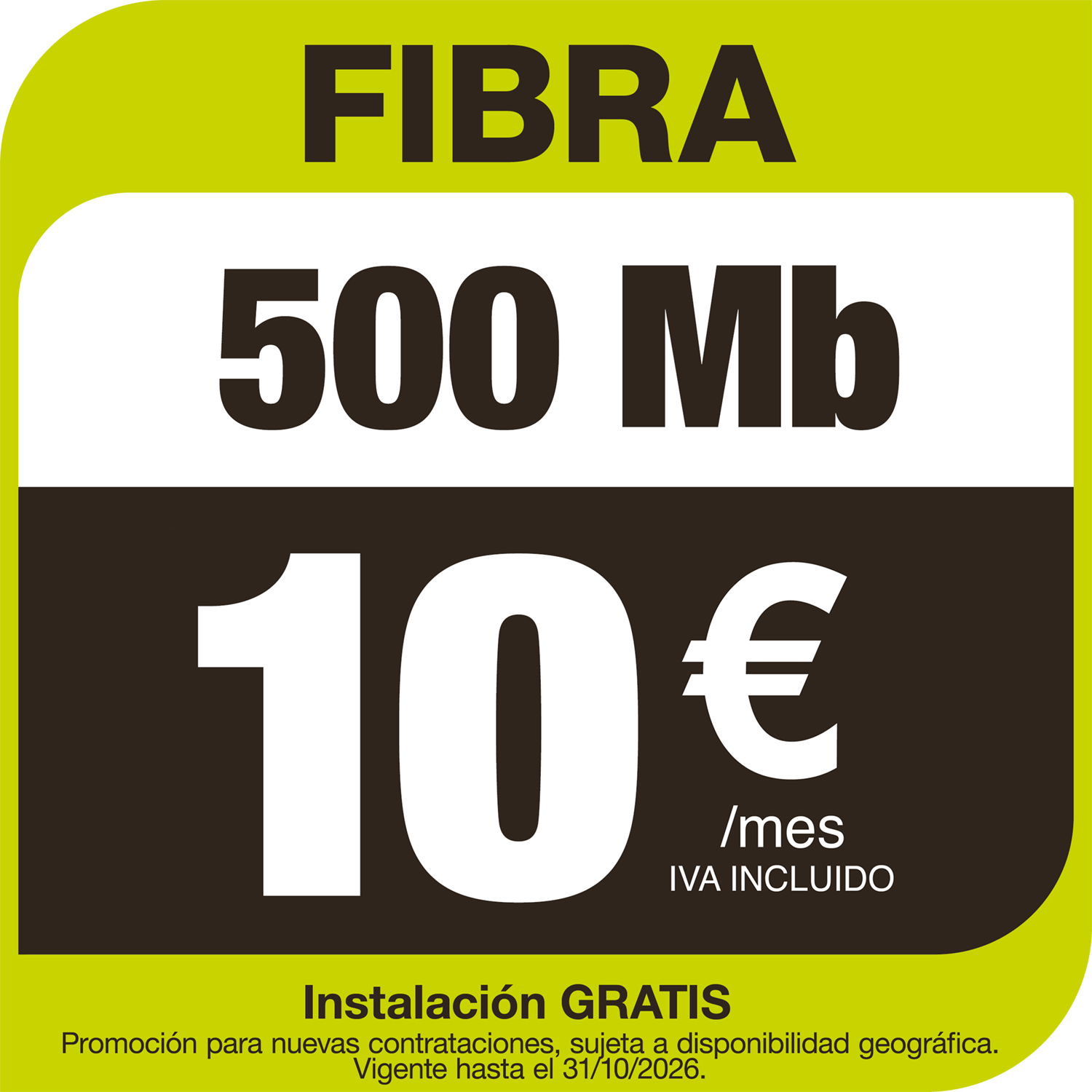 Tarifa 500Mb